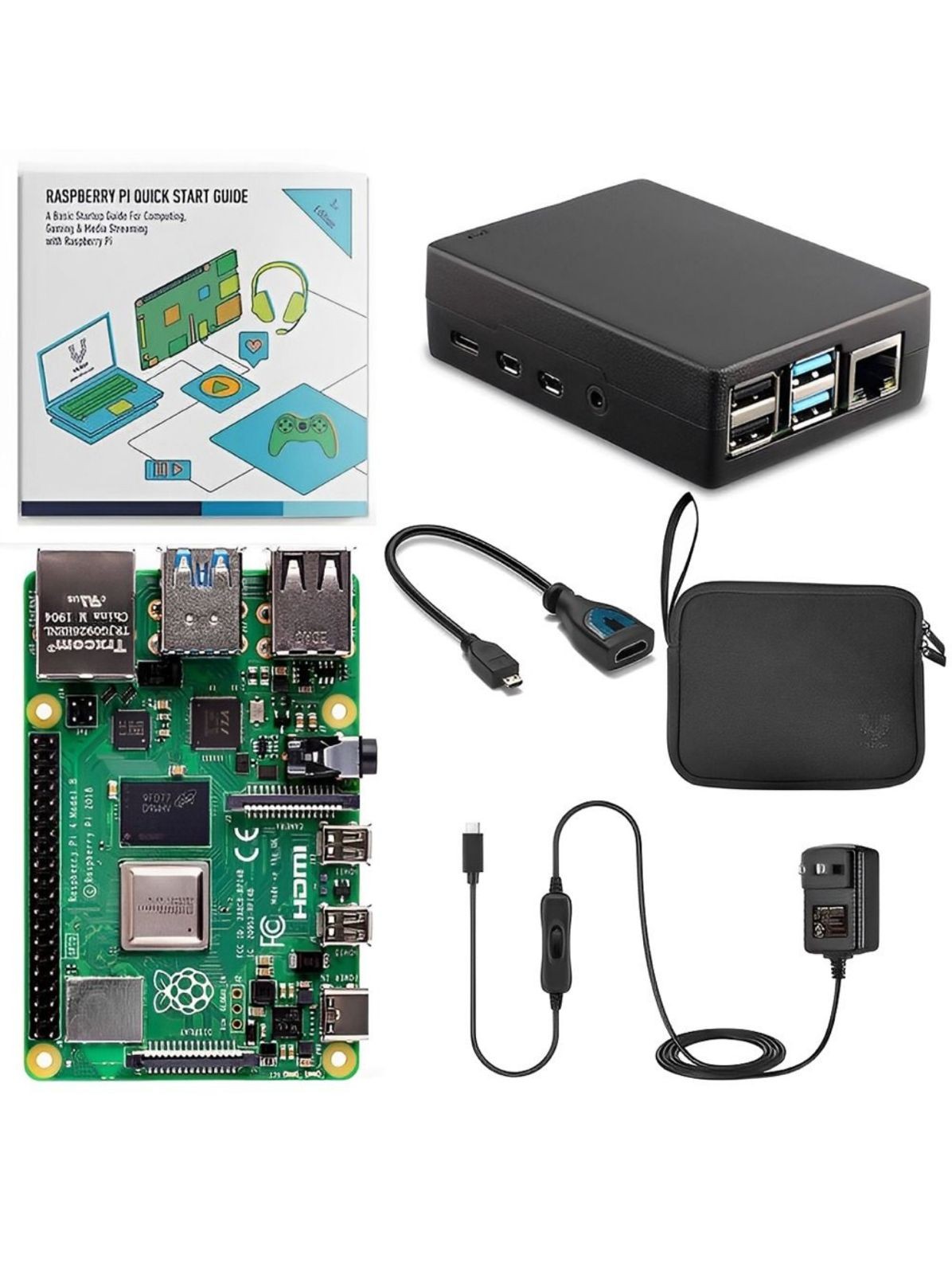 Kit Mini PC Raspberry PI 4 Model B Basic Starter 4GB - 6 Piezas